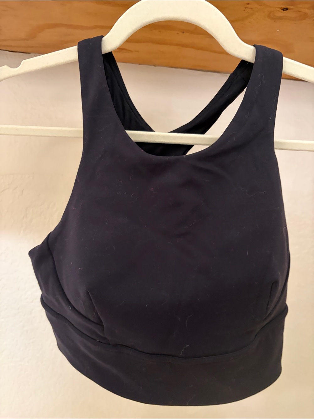 lululemon athletica Black High-Neck Crossback Sports Bra